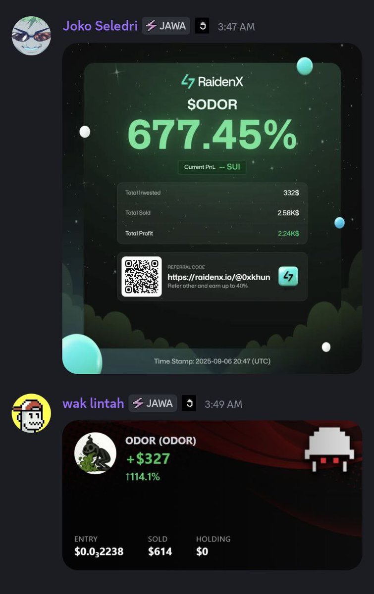 did u guys using <a href="/RaidenxOfficial/">RaidenX</a> for ur SUI trading tools?
small cooks using their tools.
the best and smooth as always🐐👨‍🍳