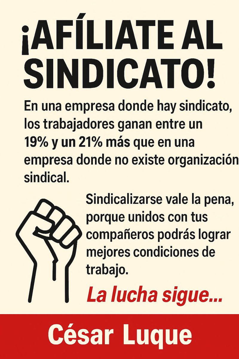 En Colombia la inmensa mayoría de los trabajadores no pertenece a un sindicato, porque la sociedad, desde sus diferentes esferas le han hecho creer que son malos, que acaban empresas y mucho más, pero lo que no saben es que cuando hay sindicato en la empresa donde trabajan, sus