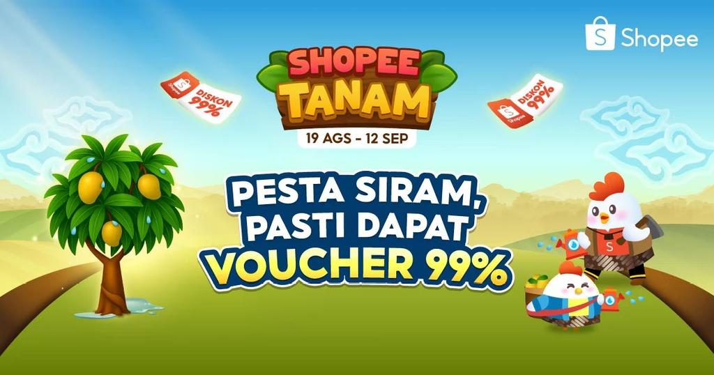 Davidmizwar's tweet photo. Yuk Saling Siram Untuk Dapat Voucher Diskon 99%! Klik di sini >> https://t.co/oVA7cy5dRP https://t.co/nJRPkVO55y