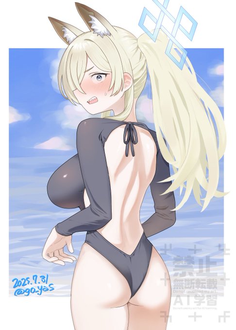 カンナの誕生日なので以前描いた水着カンナをうp、します