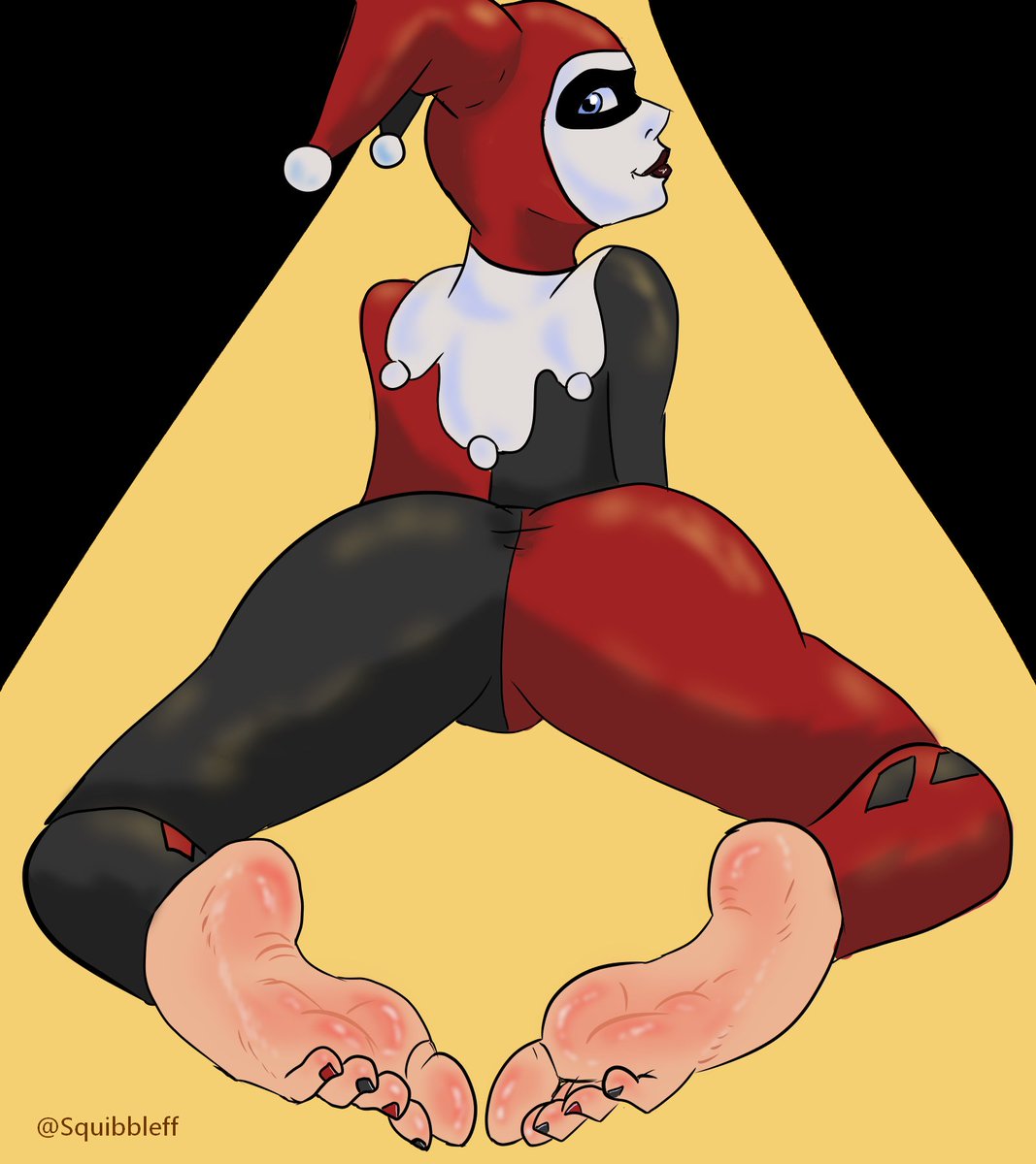 Harley Quinn putting on a show