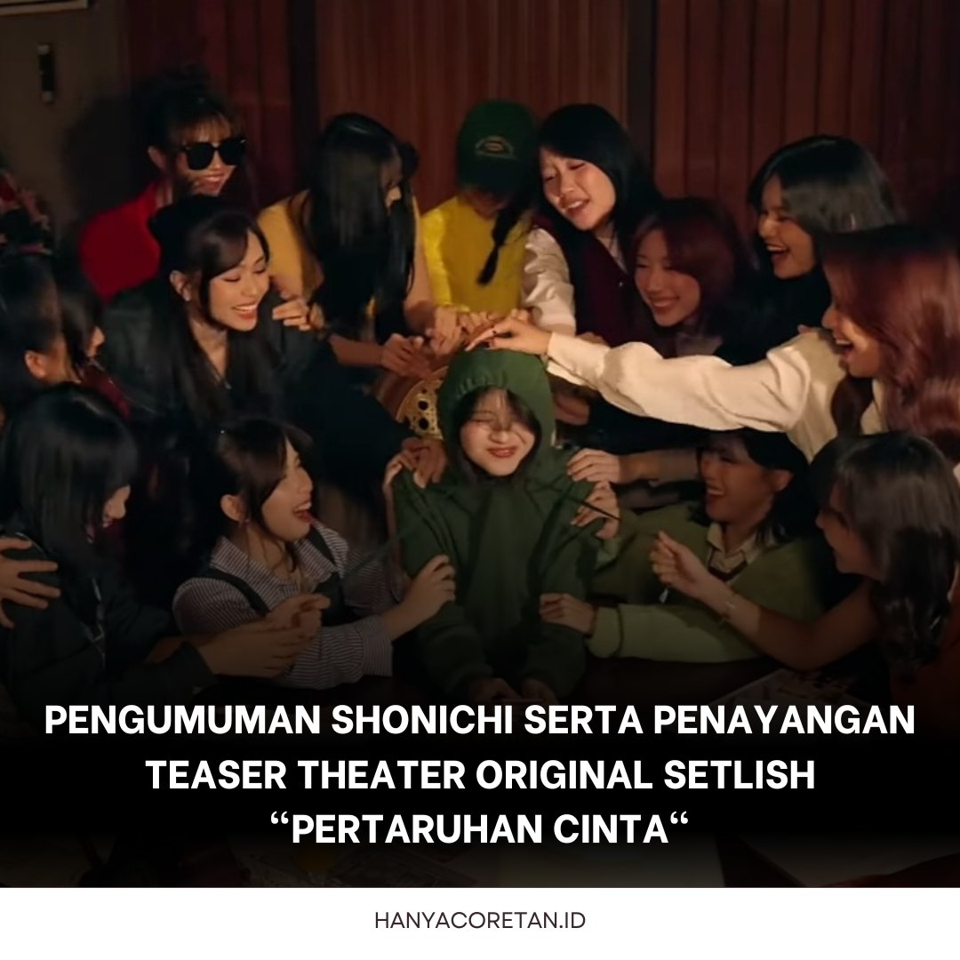 hanyacrtn's tweet photo. Kemarin JKT48 akhirnya mengumumkan serta menayangkan teaser Theater Original Setlish "Pertaruhan Cinta" di YouTube. Selist ini akan digelar pada 5 Oktober mendatang di Theater.

#JKT48 #FJKT48 #HANYACRTN https://t.co/H5at9GPCxW