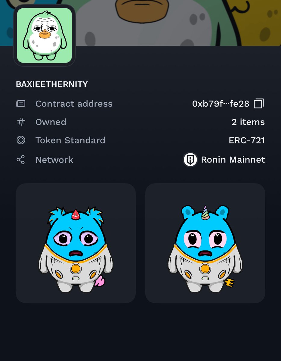 I bought 2 baxies mystic, to wait for the start of this project @Baxieronen <a href="/ronencoin/">Ronen Mining Network ✳️</a> @Jihost_Ronen