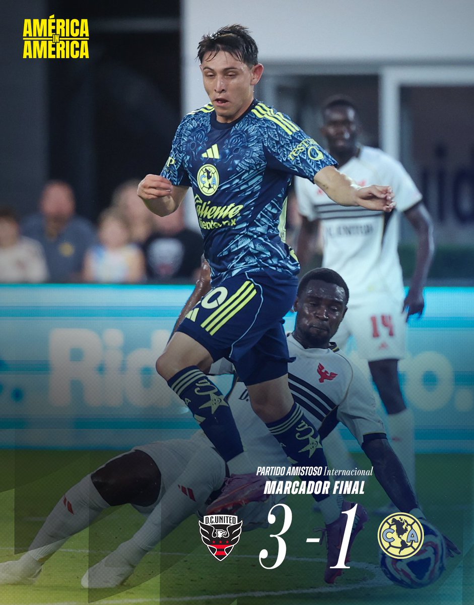 ClubAmerica's tweet photo. Termina el partido amistoso en Washington. 🦅 https://t.co/TiZGEJxrOC