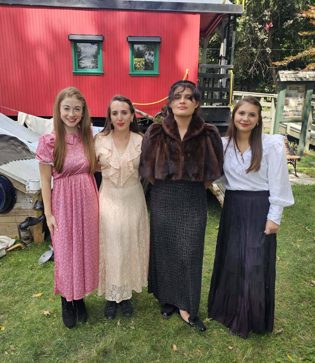 Community service #2 today at the Amherst Historical Society Hooverville. NNDCC cadets showing the 1930’s fashion.