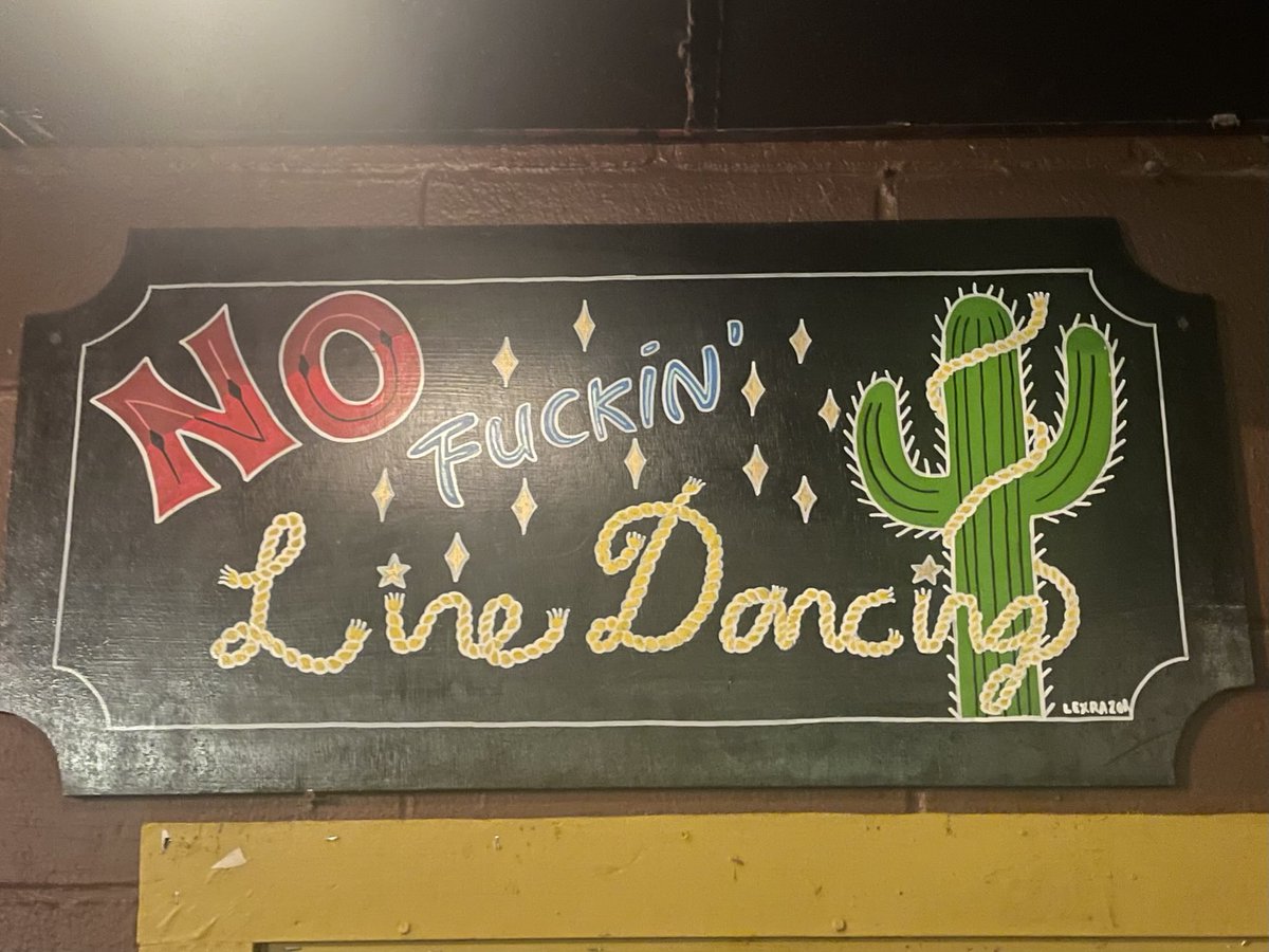 My kind of honky tonk…