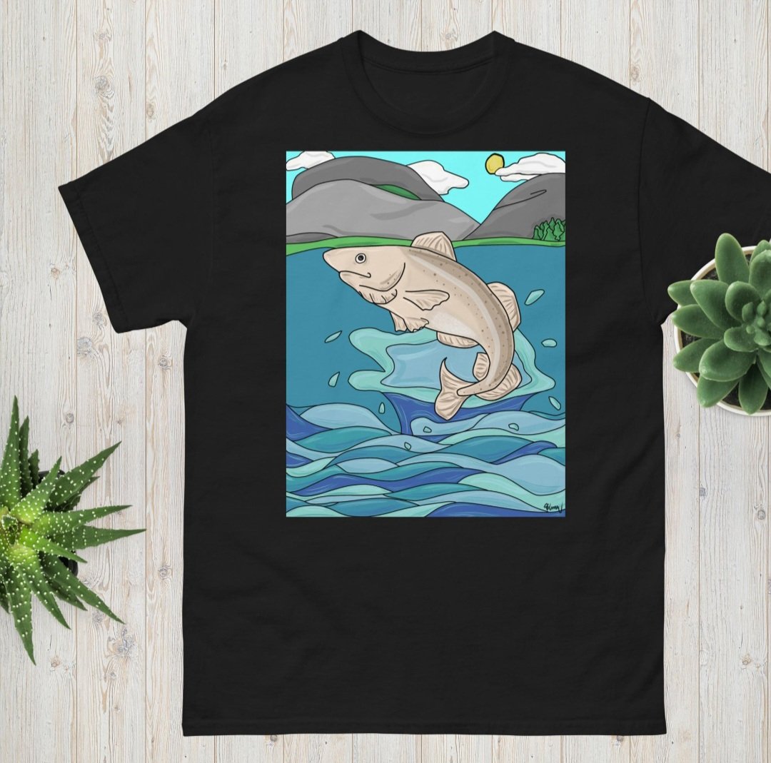 keannamaryw's tweet image. Cod fish jumping out of the water, tshirt designed by me
seasaltnl.etsy.com/listing/436482…
#codfish #atlanticcod #atlanticcanada #NL #newfoundland #nlart