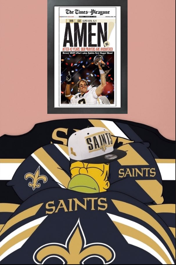 The night before Saints football