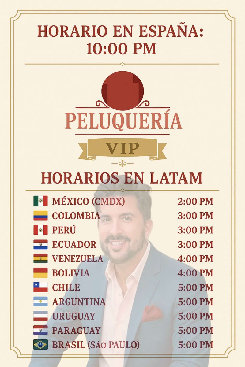 javioliveira's tweet photo. ¡ÚLTIMA LLAMADA! ✂️

Mañana estrenamos 'La Peluquería VIP' y os necesito a todos en el chat bien activos. He dejado el enlace de la programación para que vayáis cogiendo sitio y no faltéis ni uno.

👉 https://t.co/yD5neylUbf https://t.co/ibhCII8XuU