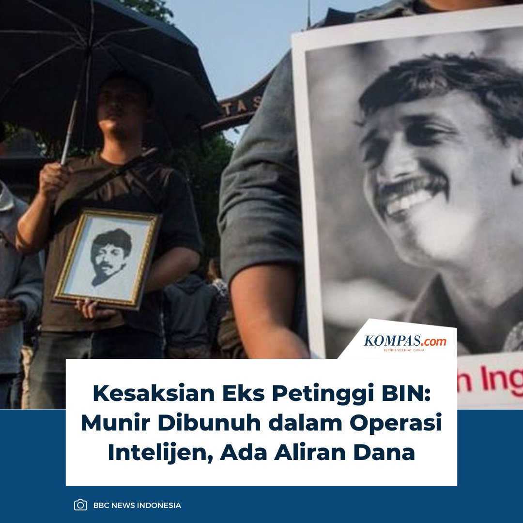 Budi mengungkap beberapa bukti yang menunjukkan bahwa kematian Munir adalah hasil kegiatan intelijen.

Baca selengkapnya 👇
kompas.com/tren/read/2025…

~LL #Munir #OperasiIntelijen