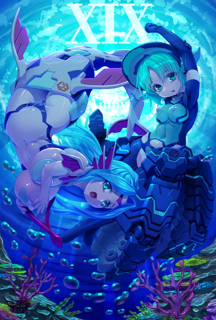 武装神姫19周年ということで、イーアネイラさんとマリーセレスさんを描きました（ヮ）
#武装神姫