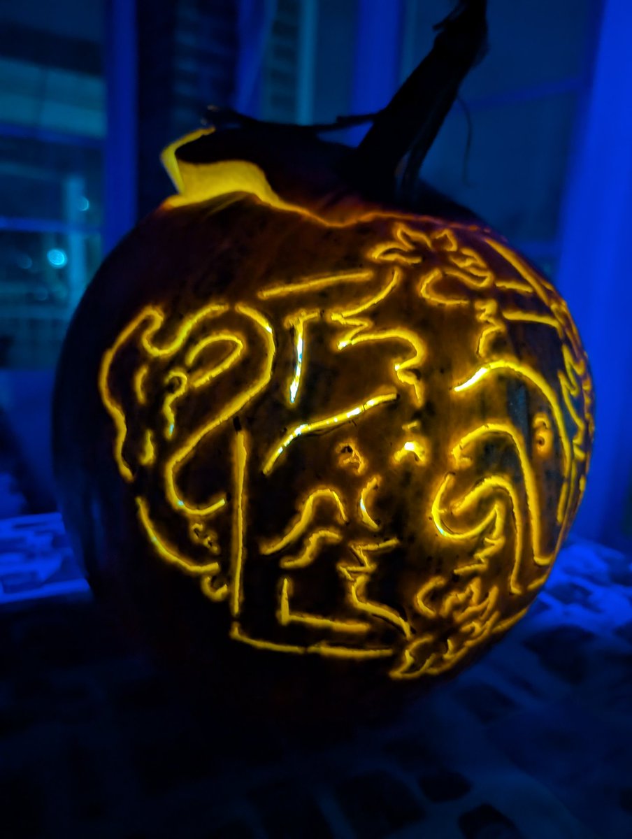Dragon Reborn, My First Pumpkin of the Season! c: #jackolantern #pumpkin #Dragon #Halloween