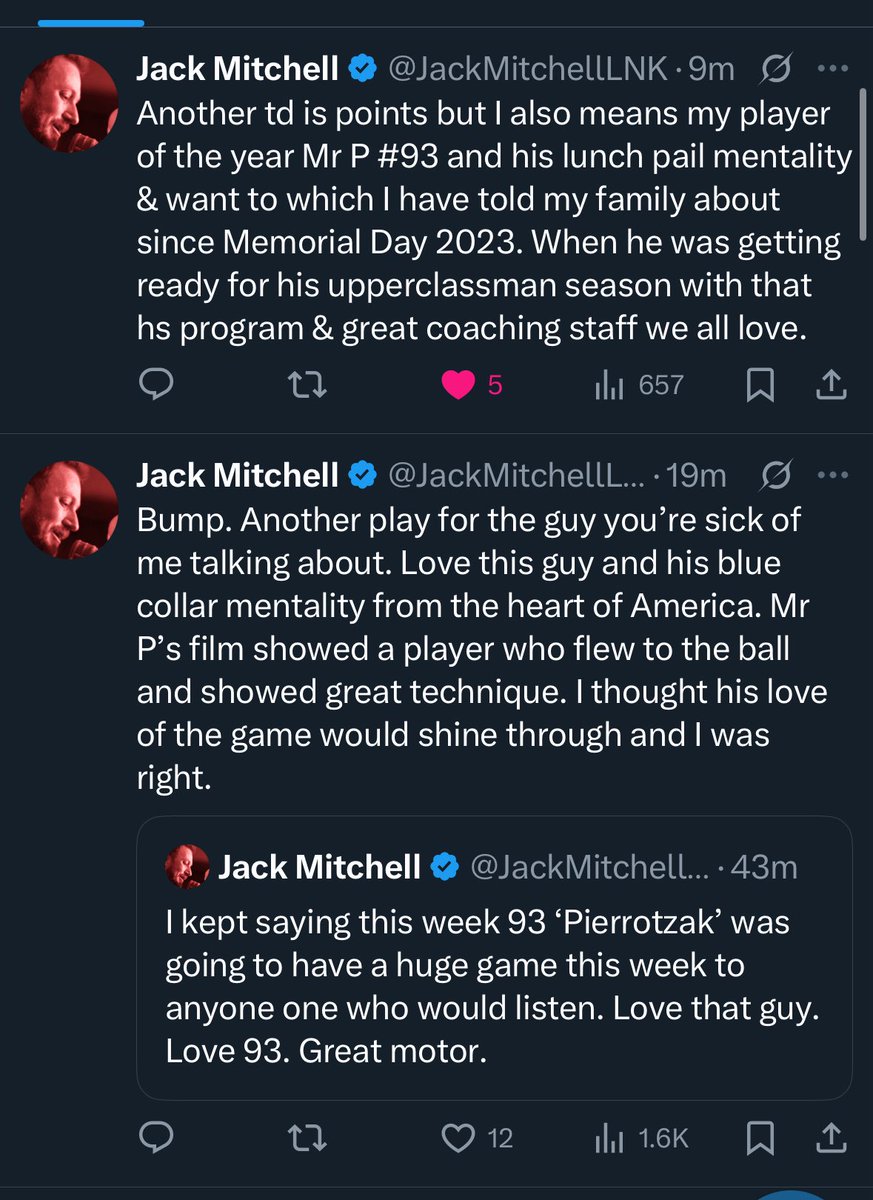 Always amazing to watch a Master of his craft like <a href="/JackMitchellLNK/">Jack Mitchell</a> come up with another cool/fun bit in real time. I can’t wait to hear about how much fear the in-laws have for Mr. P at Thanksgiving !