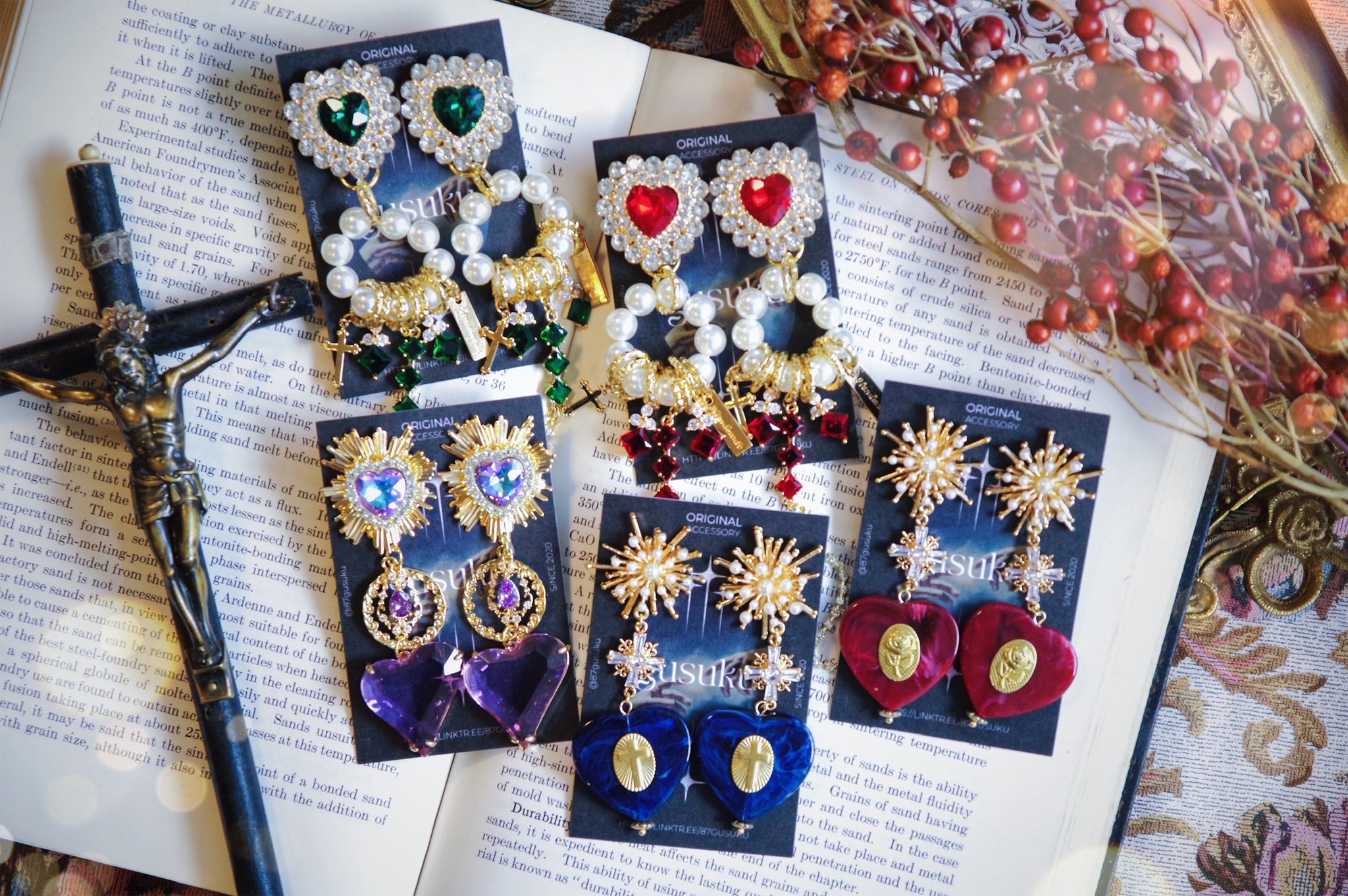 ハンドメイド　アクセサリー BLAZE（手芸） レース 留め 金具 半円 13mm BLAZE ハンドメイド