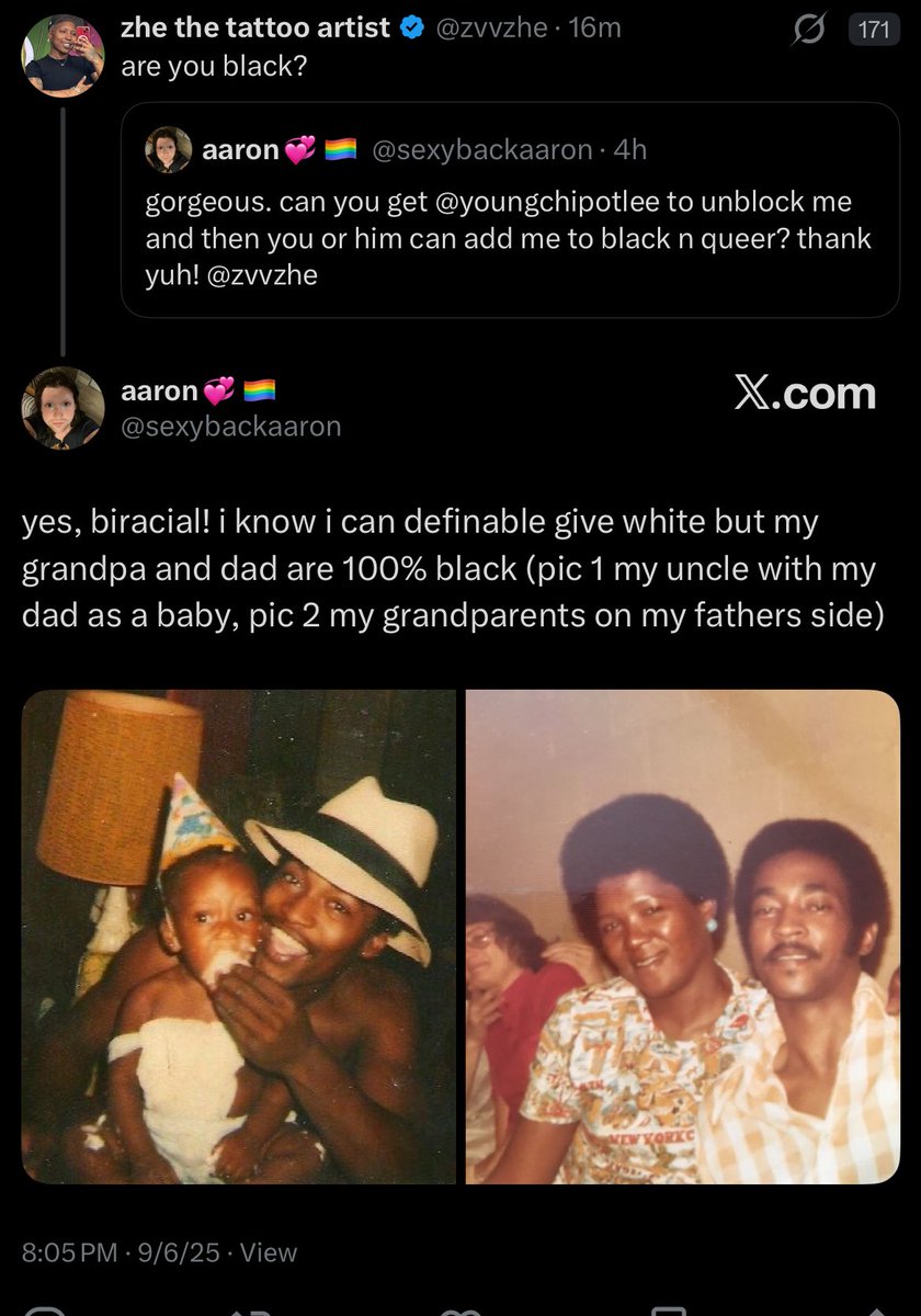 zvvzhe's tweet image. that baby said “yes, biracial!” LMFAOOO