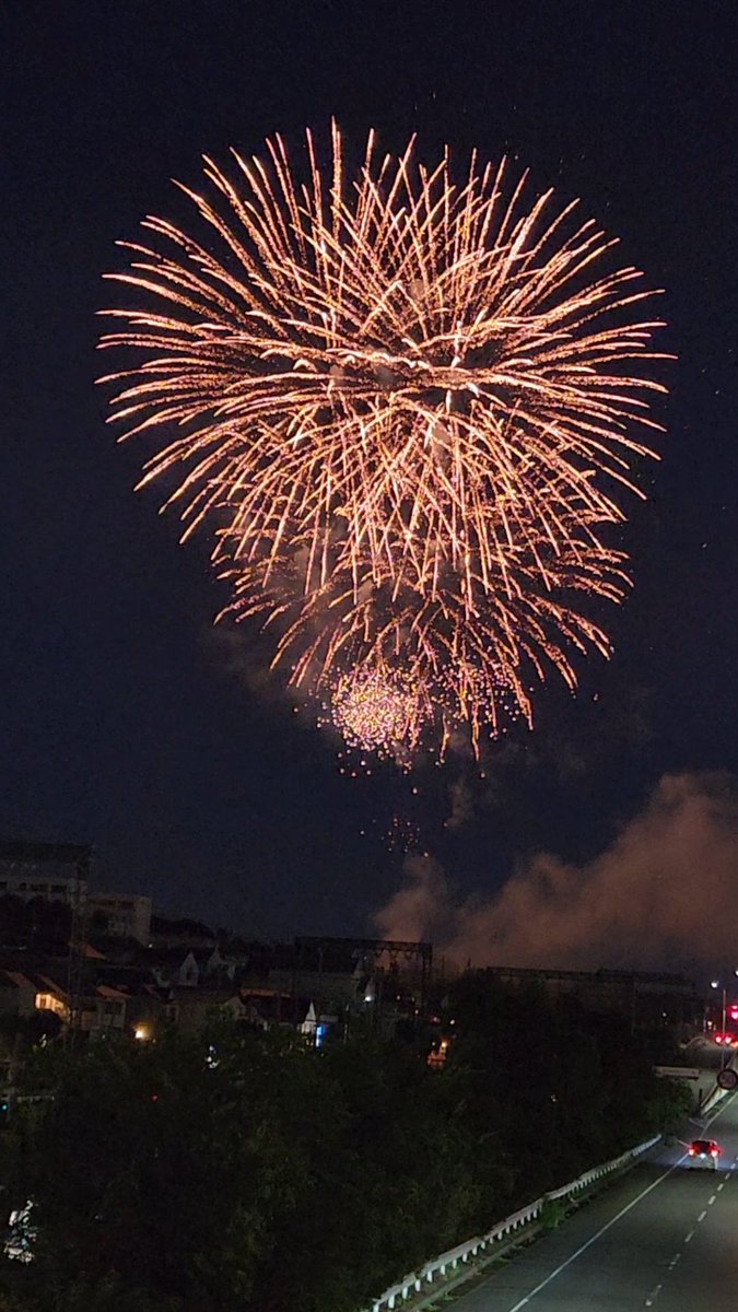 「昨日しごおわに花火見に行ったんすよ離れたとこからなんで祭りは楽しめなかったけども」|kei.kijimaのイラスト