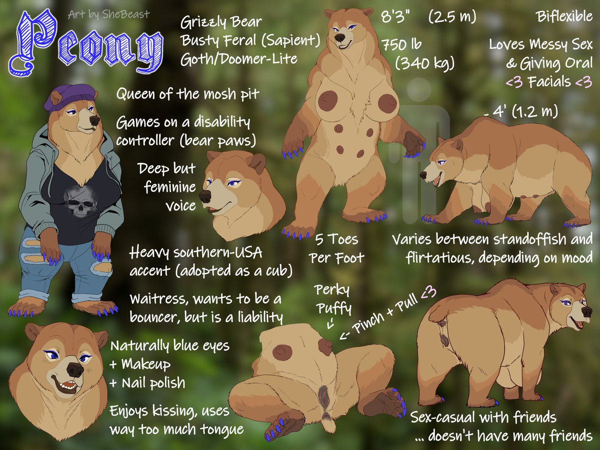 That's right, even more OCs!

This time we have a big, busty feral that's still trying to find her place in life.

Art by the superbly skilled <a href="/KemonoSama/">SiL🔞 *Commission Status OPEN</a>