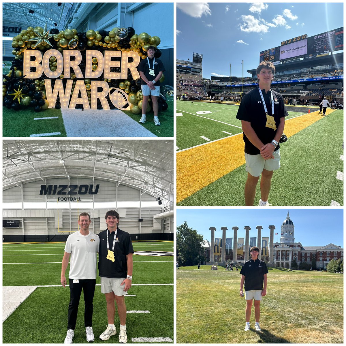 Thanks so much <a href="/MizzouFootball/">Mizzou Football</a> for a great Border War Gameday Visit! <a href="/CoachCato1/">Derham Cato</a> <a href="/CoachDrinkwitz/">Eliah Drinkwitz</a> <a href="/CoachErikLink/">erik.link</a> <a href="/RyanTrichel/">Ryan Trichel</a> <a href="/MizzouToday/">MizzouToday</a> <a href="/CJheinz34/">Christian Heinz</a> <a href="/JHMerrittJr/">John Merritt 🏈</a> <a href="/CoachPoe1914/">Coach Poe *Trenches Reloaded *</a> <a href="/drMcLaughlin42/">Drew McLaughlin</a>
