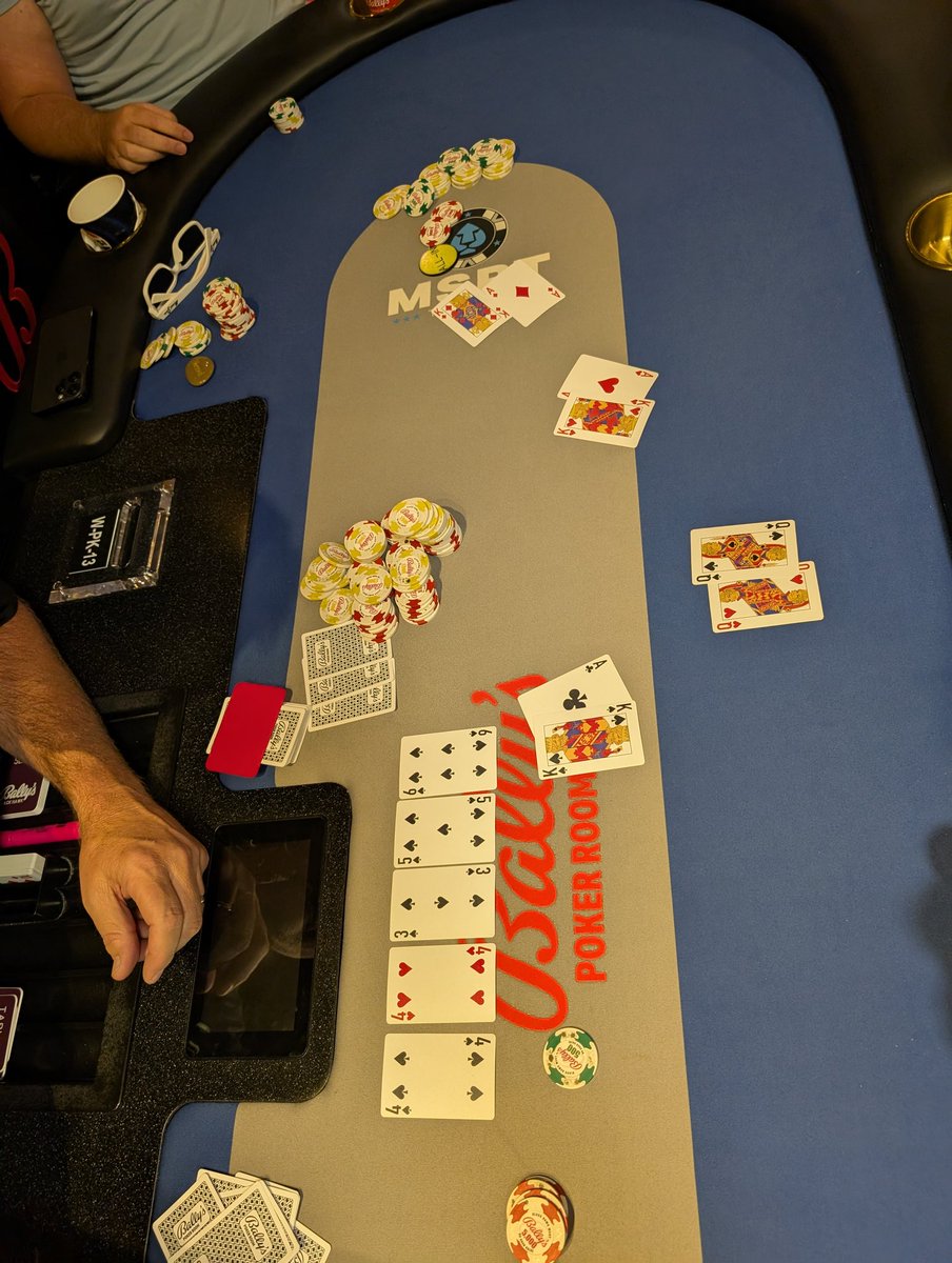 This was a super crazy hand from level 12... It was all in preflop. By all parties <a href="/ballysbhpoker/">Bally's Black Hawk Poker</a>
