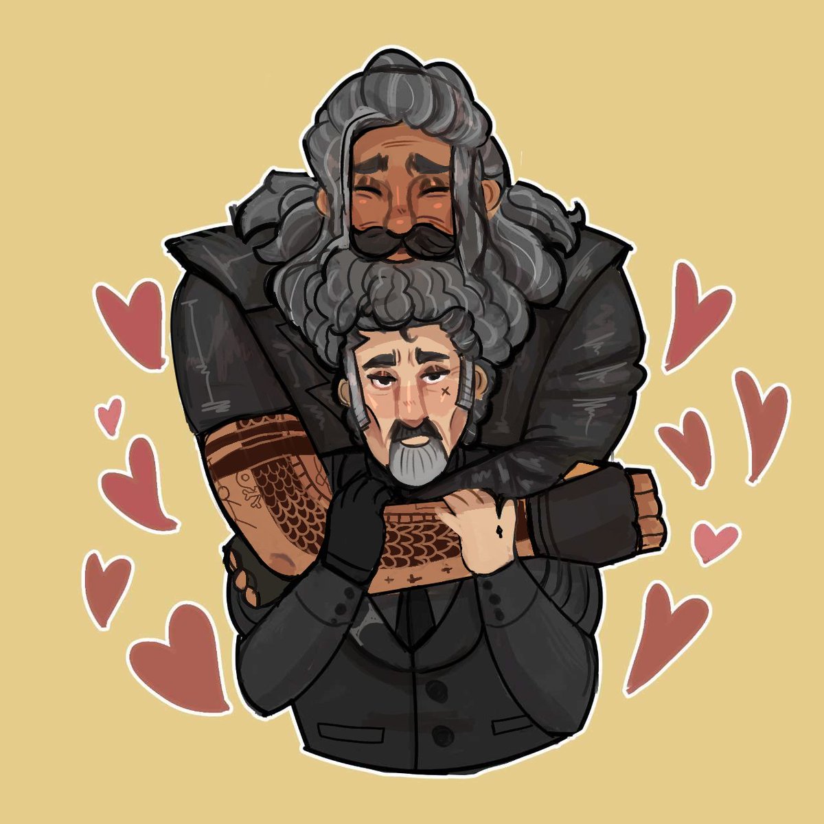 Ed loves Izzy personal space 
(Redraw of an old art )
#ofmd #OurFlagMeansDeath #edizzy