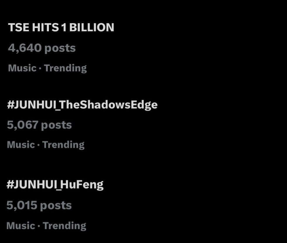 elia (@ultsebongiessss) on Twitter photo It's trending! Keep dropping the tags for JUN, everyone!!!
TSE HITS 1 BILLION
#JUNHUI_TheShadowsEdge
#JUNHUI_HuFeng #μ€ #ζδΏθΎ
<a href="/pledis_17/">μΈλΈν΄(SEVENTEEN)</a> It's trending! Keep dropping the tags for JUN, everyone!!!
TSE HITS 1 BILLION
#JUNHUI_TheShadowsEdge
#JUNHUI_HuFeng #μ€ #ζδΏθΎ
<a href="/pledis_17/">μΈλΈν΄(SEVENTEEN)</a>