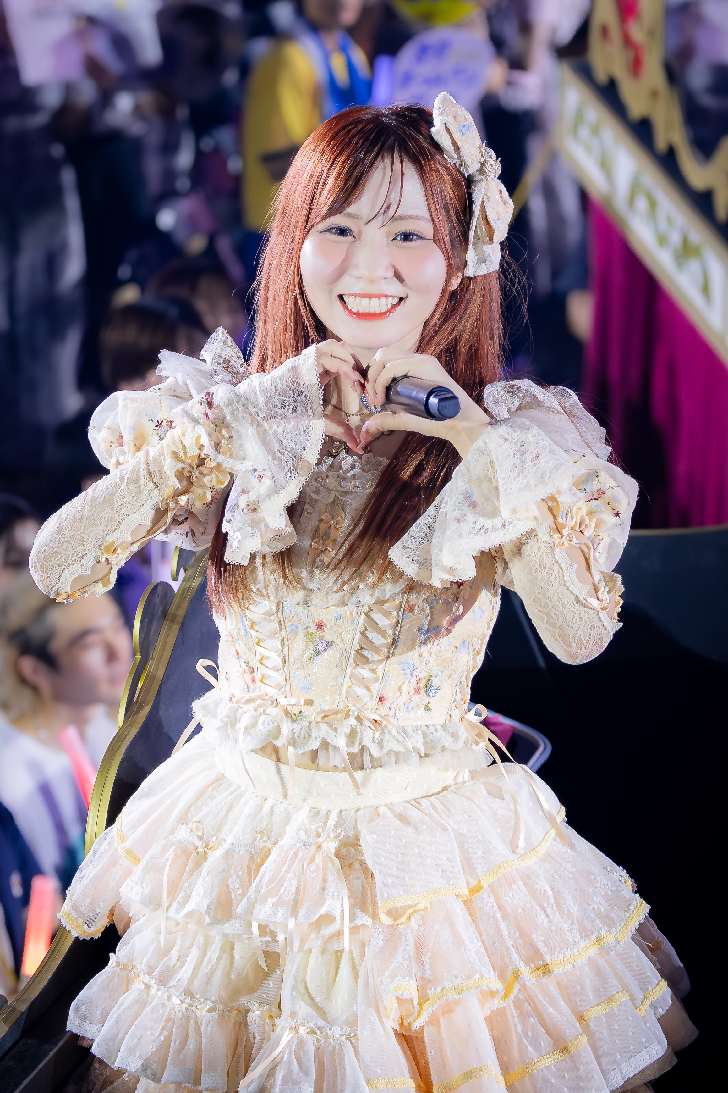 イコラブ　大場花菜　生写真　直筆　冬ツアー　チェック　マカロン　サンリオ　ツアー イコラブ 大場花菜 生写真 直筆 冬ツアー チェック マカロン