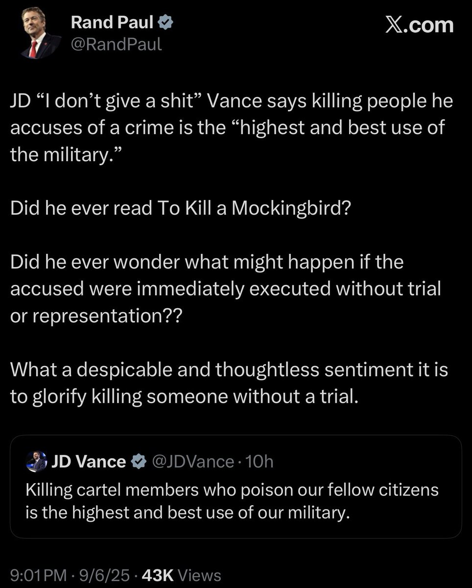 When even Rand Paul thinks you’re despicable