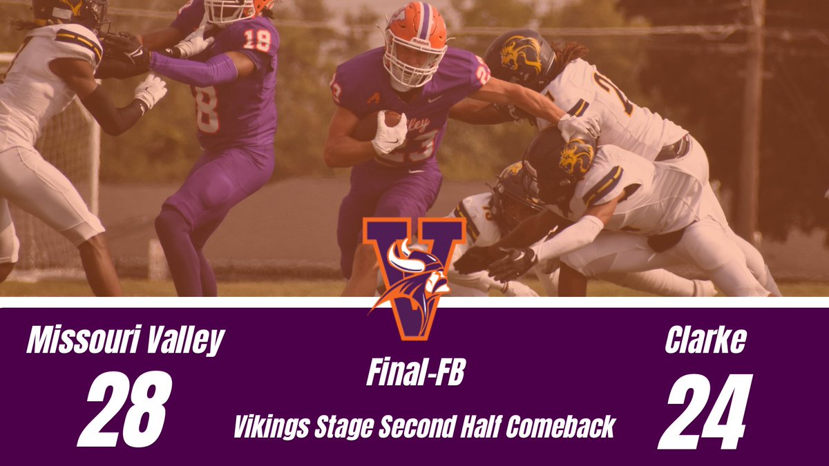 Missouri Valley College Football Stages Second Half Comeback in Home Win Over Clarke! #valleywillroll valleywillroll.com/sports/fball/2…