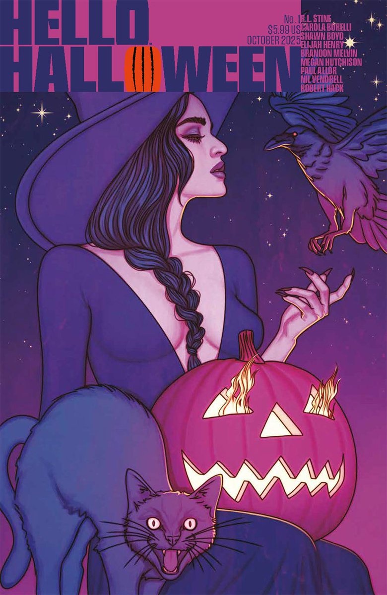 Trick-or-treat yourself to a fresh batch of nightmares

🕐 𝗣𝗿𝗲-𝗼𝗿𝗱𝗲𝗿 by MON SEPT 8 @ 12 PM, 𝘀𝗮𝘃𝗲 20%!
📱PRE-ORDER Hello #Halloween #1
🕐Releases 10/22

👉BROWSE ALL FEATURED PRE-ORDER COMICS: ow.ly/JYqb50WSfhA

✏️ #RLStine
🎨 <a href="/CarolaBorelli/">Carola Borelli</a>
✨ #JennyFrison