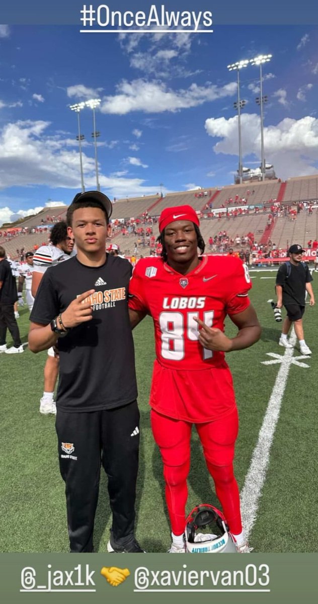 Me and my guy Jackson Daniels!  Former teammate at Helix Charter High School and current Idaho State Football player.  Scotties are all over the country playing ball!