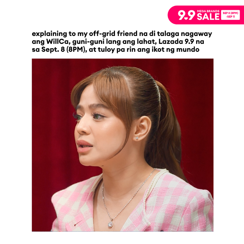 LazadaPH's tweet photo. Windang 'yarn?! 

Join the Guilt-Free Test on LazLive this September 8 (11PM) with @WillAshley05 and @biancadeveraa for a chance to win up to ₱200,000 worth of LazMall vouchers! Search "LAZADA GUILT FREE" on Google to know more.