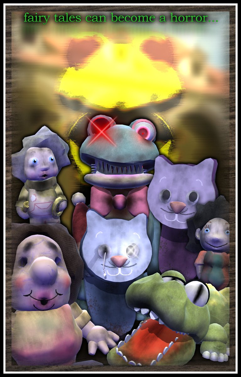 #fnaffanart #FNAF #fnafart #3dart #Poster