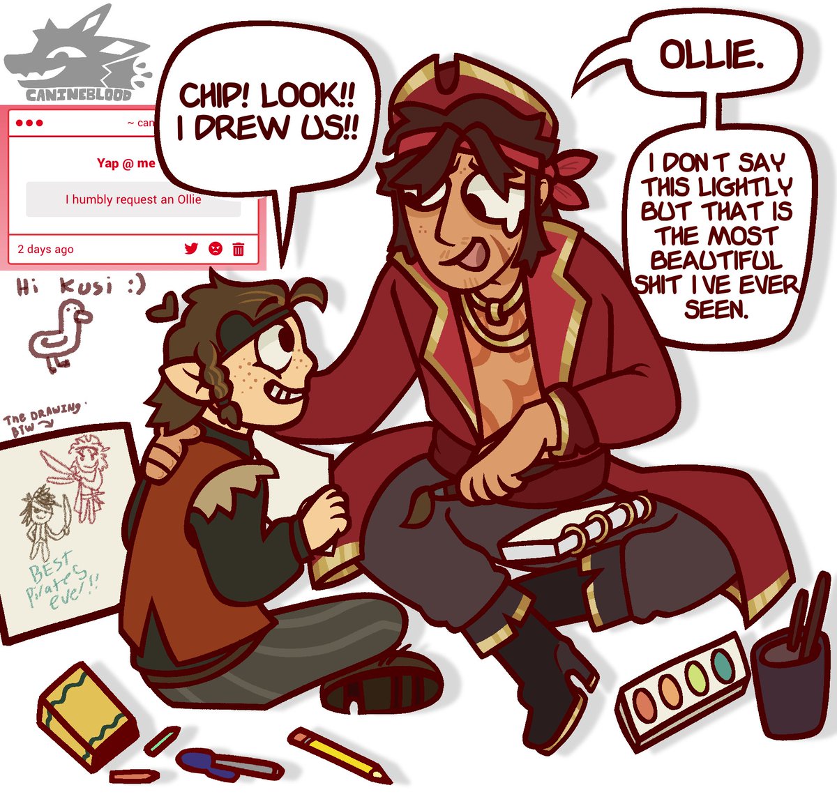 Man I wonder who submitted this request lol

Chip hung it on the wall in the best frame he could find btw