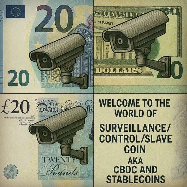 Resist_CBDC's tweet image. #CBDC is not digital cash, it’s digital surveillance