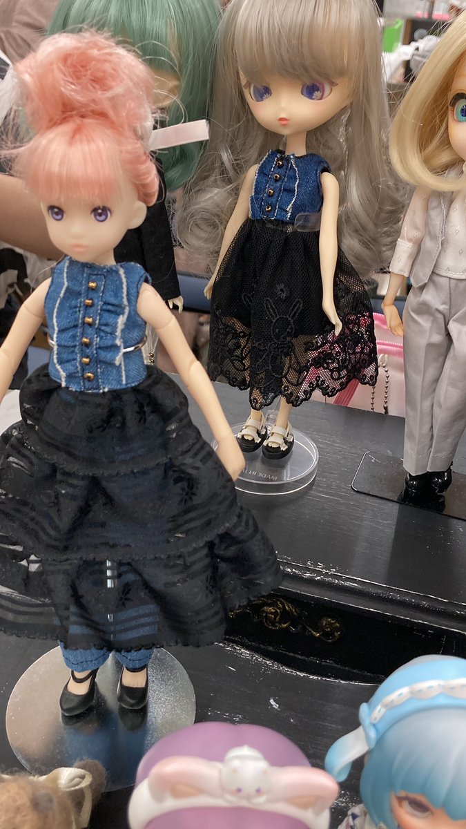 今回の新作はデニム&amp;レースのワンピです。