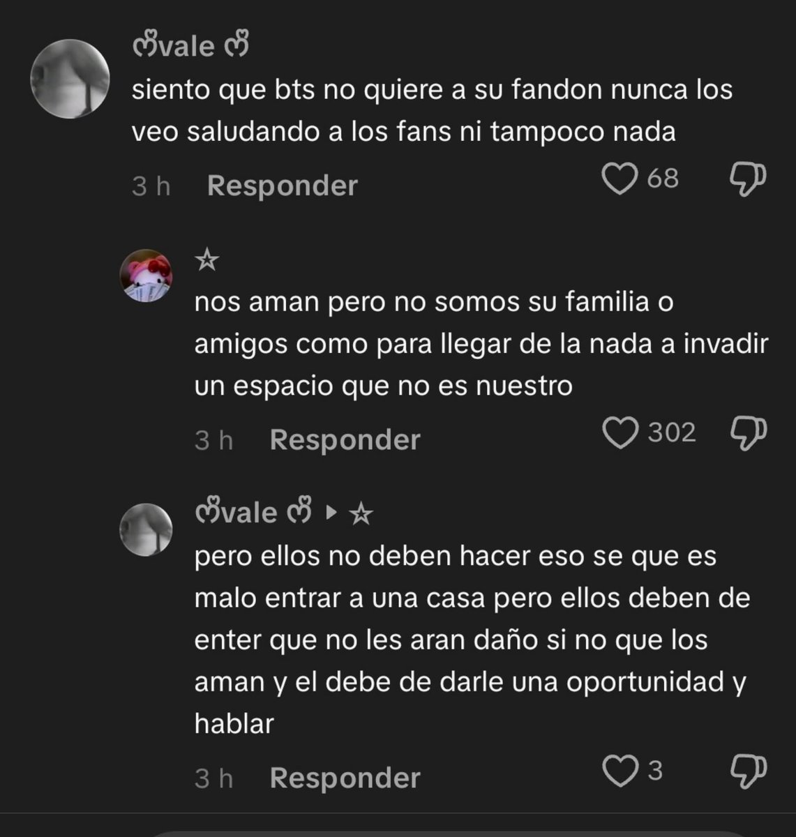 Si BTS, por qué no dejas entrar a personas desconocidas a tu casa para invadir tu privacidad? Que desconsiderados