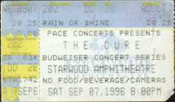Also on this day in 1996 The Cure performed at Starwood Amphitheatre in Nashville, Tennessee for The Swing Tour!
