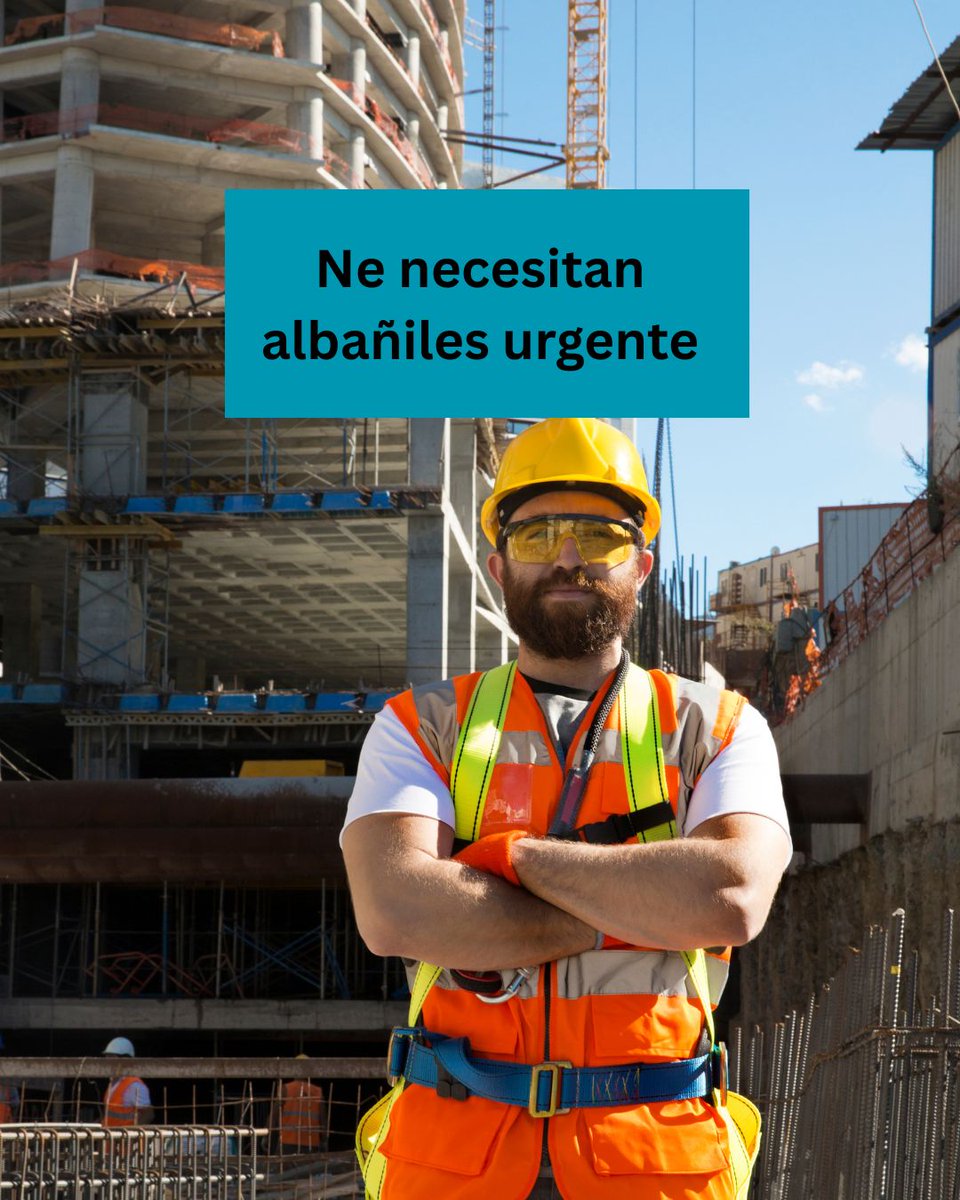 🚨Se necesitan albañiles. Toda la información completa🔗👉 monetizatodito.com/empleos/se-nec…