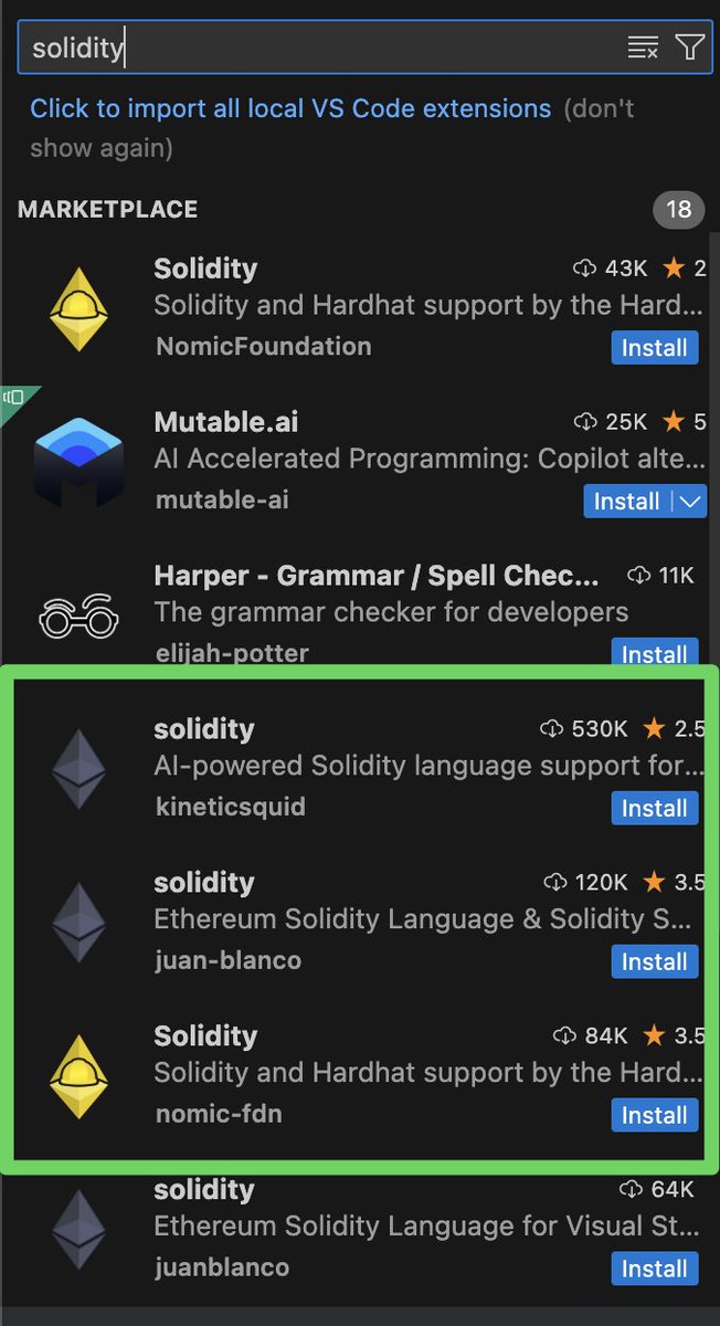 tuckner's tweet image. Would @cursor_ai block these malicious extensions from the plugin list? Some are appearing as the top choices right now.