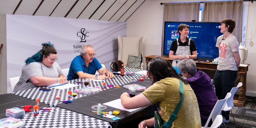 WorldChessHOF's tweet image. We had a great time at our Board Game Making Workshop! 🎲

Looking to learn a crafting project? Join us at our next Crafts and Cocktails program! Visit our website for more information. Link in bio.

#worldchesshof #stlcrafts #stlevents