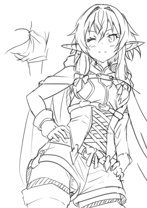 配信で描いてたエルフのパンチラ、しこたま臭そう 