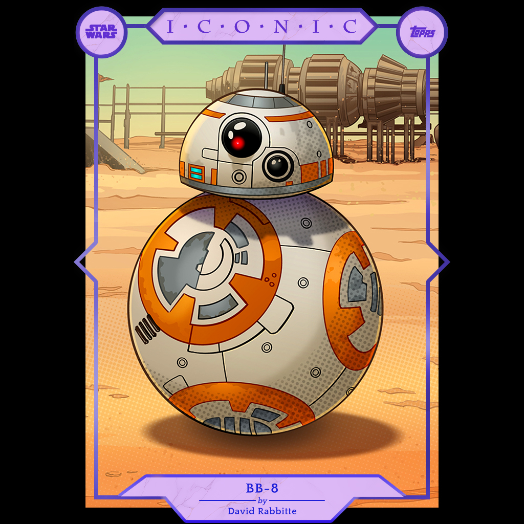 DavidRabbitte's tweet image. Hey Star Wars fans, Out today from Topps Star Wars @ToppsSWCT is my BB-8 card for Star Wars Iconic. I believe the collection is made up of character images. Enjoy!
#starwars #bb8 #starwarsartist #theforceawakens #lucasfilm #disney #comicart #art #tradingcard #topps