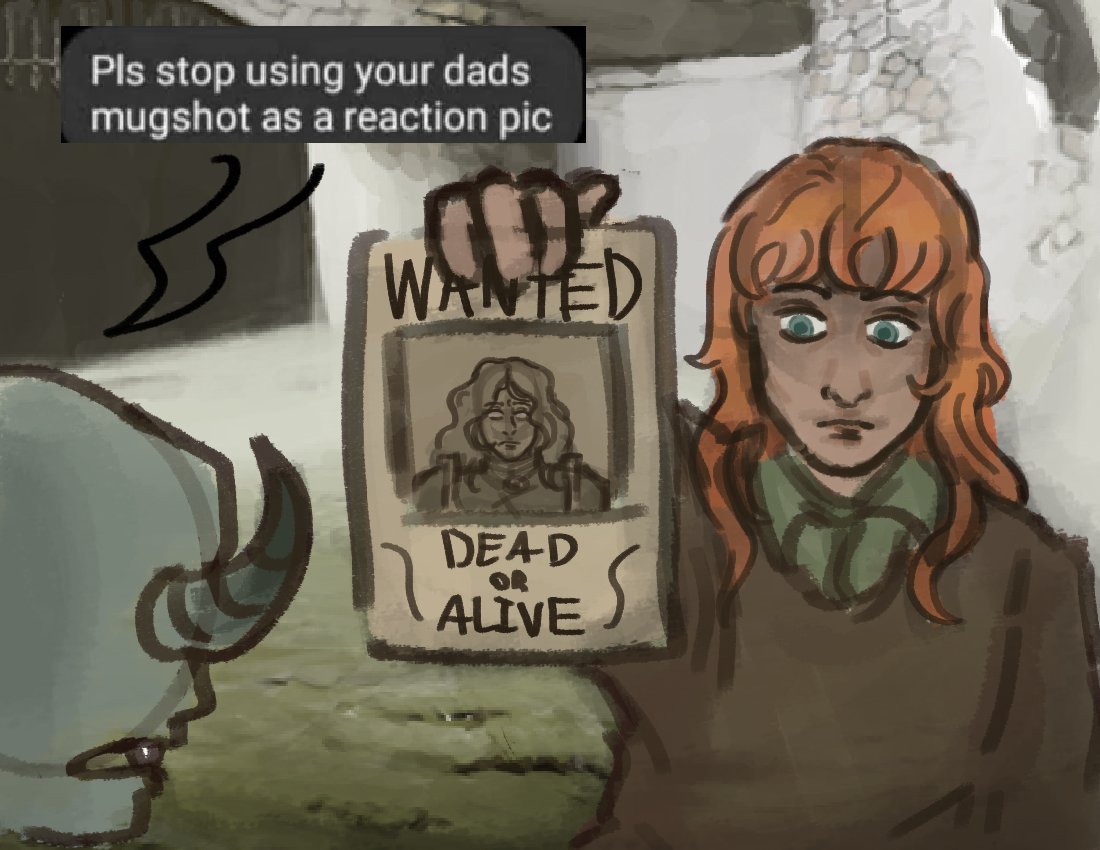 QuailBoyfriend's tweet image. i am extremely sick still but  i had to get up to quickly draw this or else id go mad #fearandhunger the girl and the demon kid are friends in my mind 💜