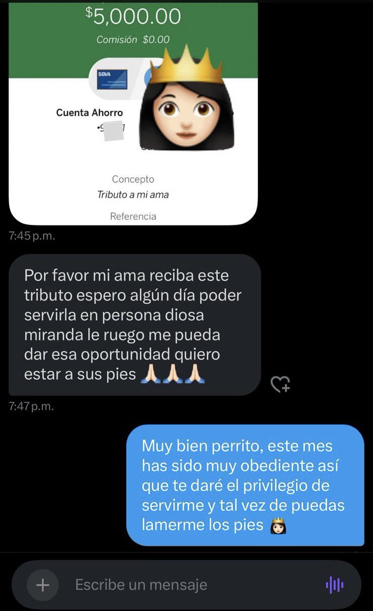 MirandaFindom's tweet photo. Un sumiso solo debe abrir la boca por dos razones, para decir “si mi diosa” y para lamerme los pies jajaja👸🏻

#MirandaFindom #Femdom #PayPig
#Sumiso https://t.co/L6skjMLPK8