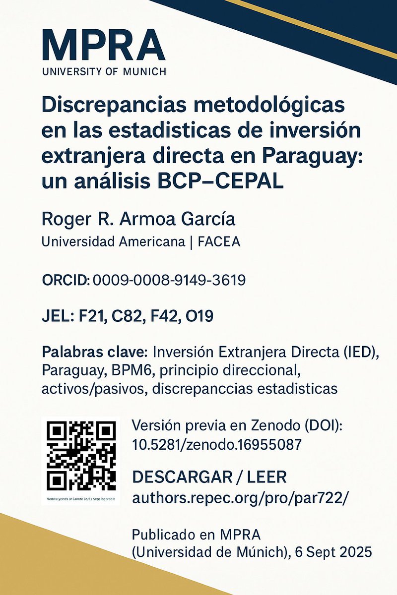 rogerarmoapy's tweet photo. comparto con ustedes la buena nueva: me publicaron un paper en la Universidad de Munich :-) . Este es el link a la publicación -> https://t.co/1qN3hRPQ30 https://t.co/ebJjkgHjyR