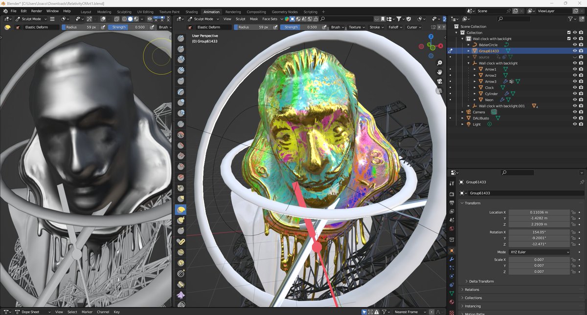 Relativity of Art. Work in progress with <a href="/LuenArao/">Laureano Gabriel + IAConsciencia</a> #workinprogress #wip #nft #nfts #nftart #nftartist #cryptoart #cryptoartist #tezos #tezosnft #objkt #objktcom #hicetnunc #nftcommunity #digitalart #digitalartist #nftcollectors #cryptoartwork #cryptocommunity #artontz