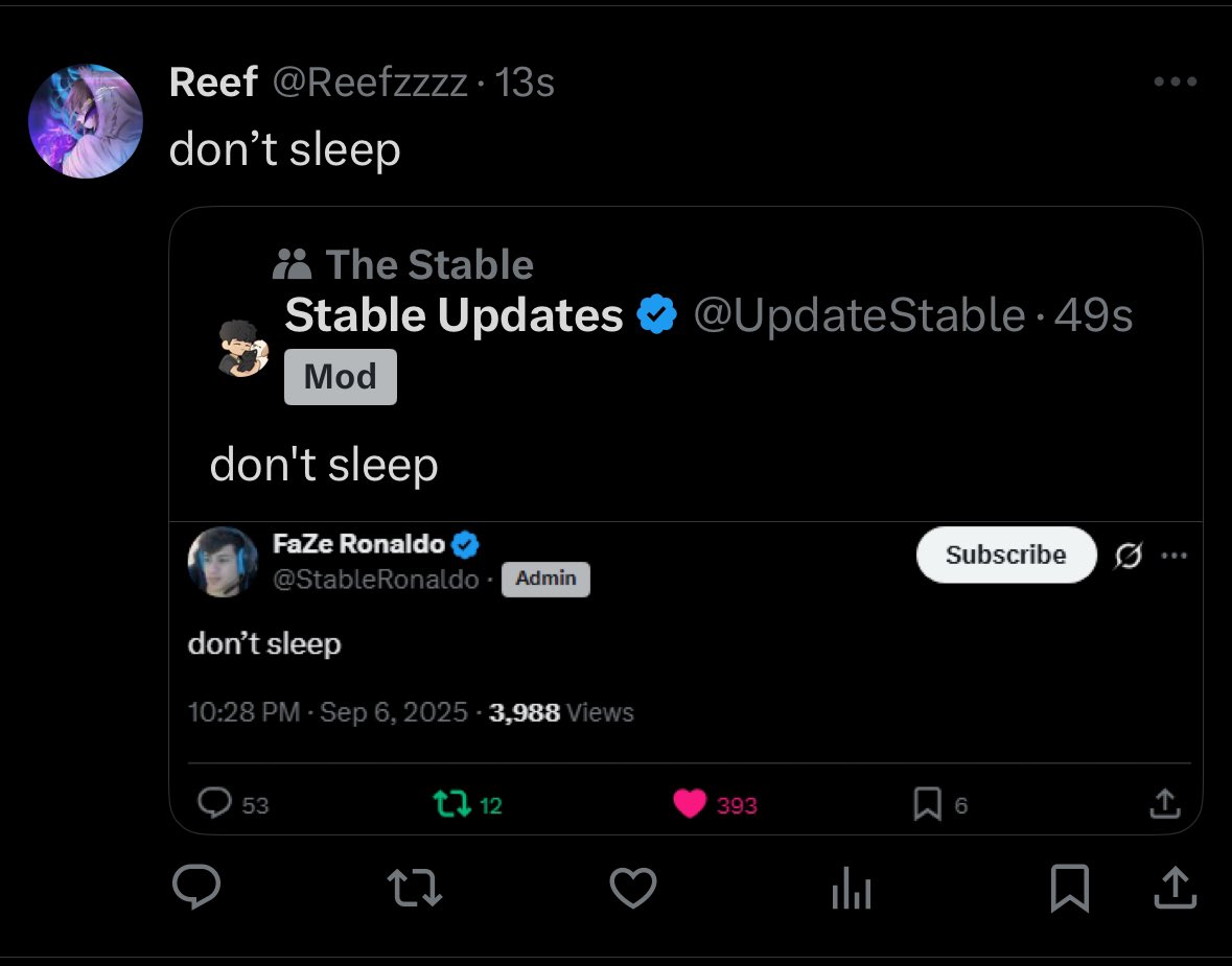 w3b_zz's tweet photo. Dont schleep https://t.co/Lw0PQJnXP1