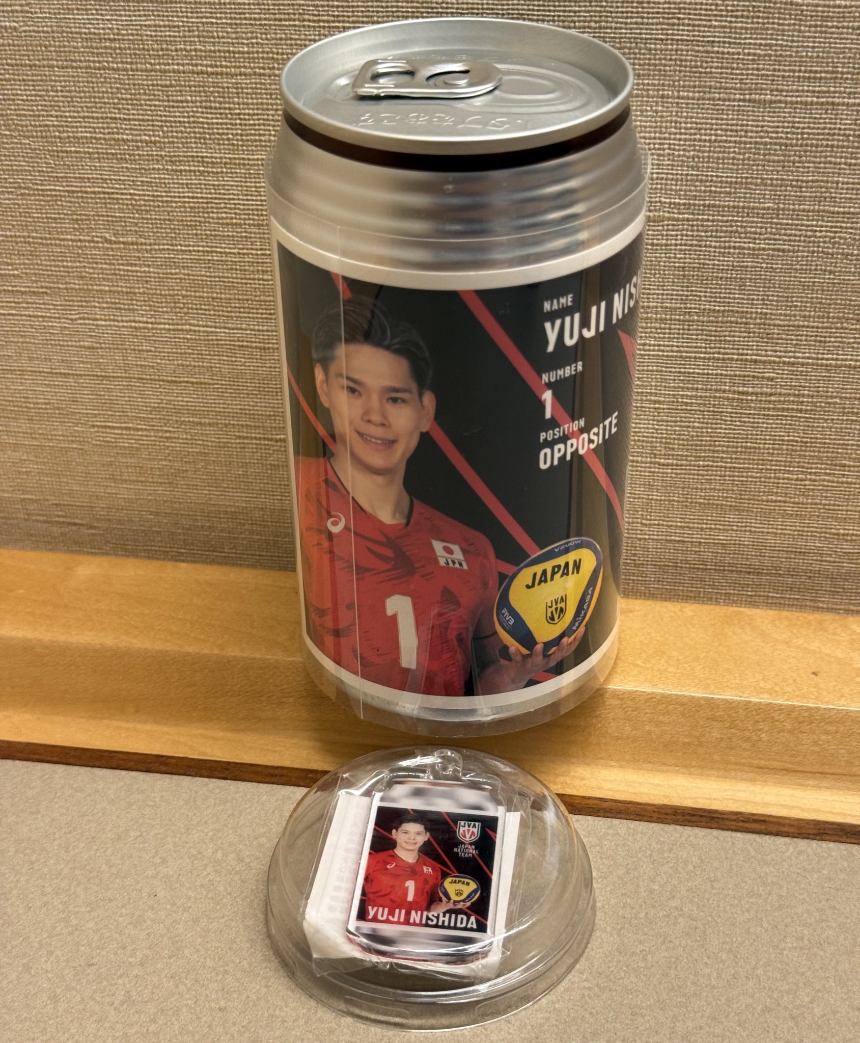 バレーボール日本代表 オリジナルラベル缶 ウーロン茶