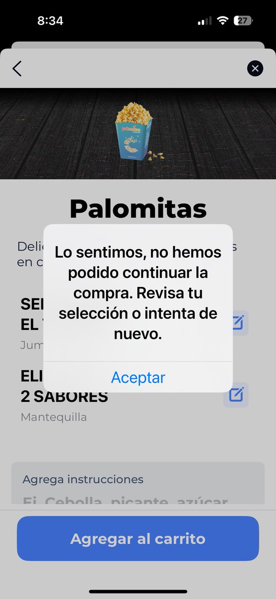 aadlrp's tweet photo. @AyudaCinepolis @Almagerik Ayuda la app no deja comprar https://t.co/HqigfkGGOD