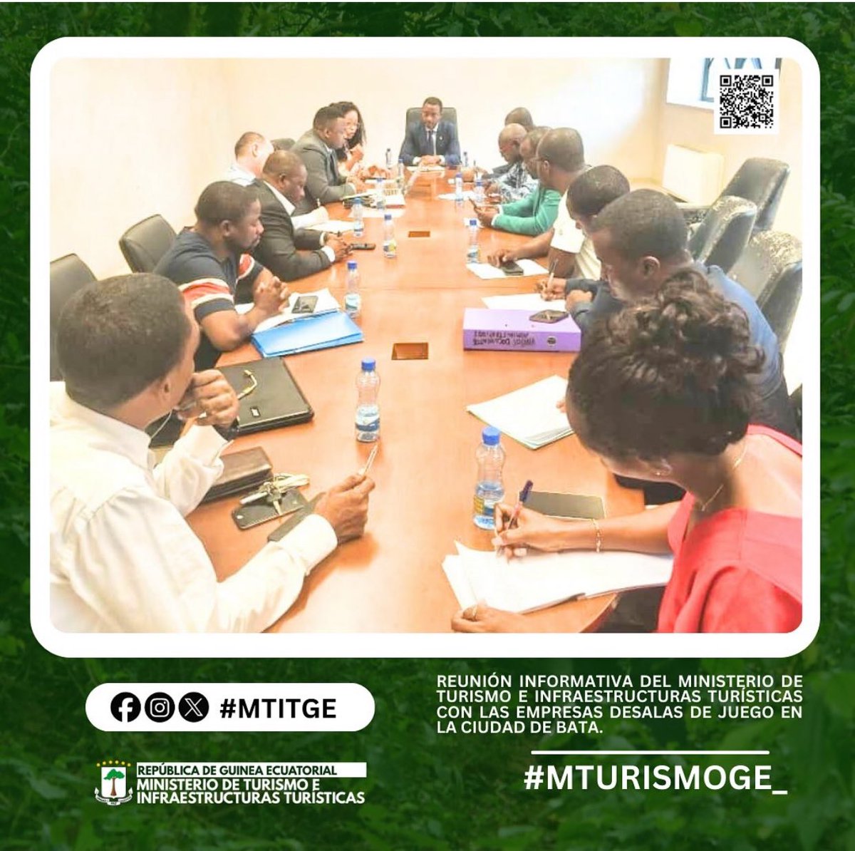 Reunión informativa del <a href="/MTurismoGE_/">MTITGE</a> con las empresas de salas de juego en la ciudad de Bata con el fin de mejorar esta actividad en esta parte del país.